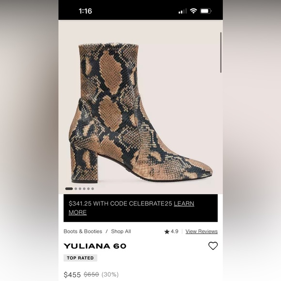 Stuart Weitzman Yuliana 60 boots slip on sock - Picture 2 of 5